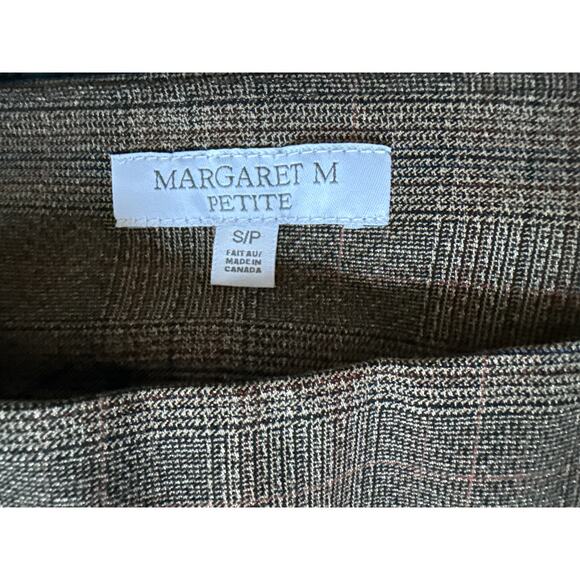NWOT Margaret M Plaid Straight Leg Pants Size Small Petite - Picture 4 of 5